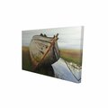 Fondo 12 x 18 in. Old Abandoned Boat In A Swamp-Print on Canvas FO2788279